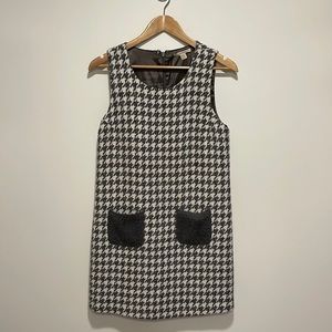 Anthropologie Paper Crown Houndstooth Dress-Like New